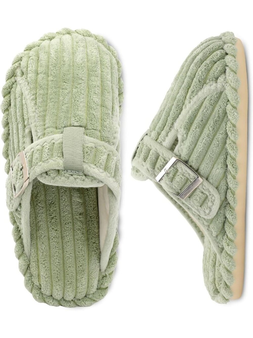 Cozy Memory Foam Women's Adjustable Slippers - Soft Slip-On Clogs for
